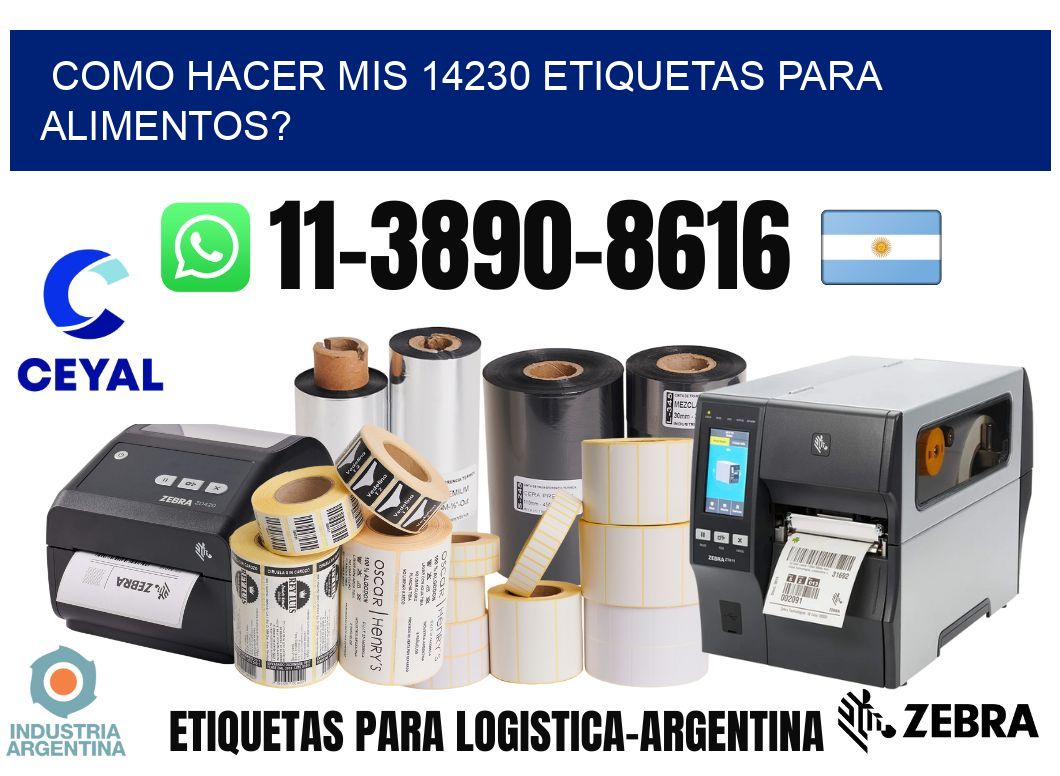 como hacer mis 14230 etiquetas para alimentos?
