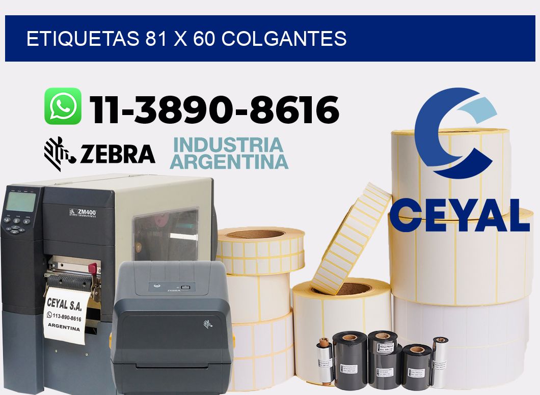 etiquetas 81 x 60 colgantes