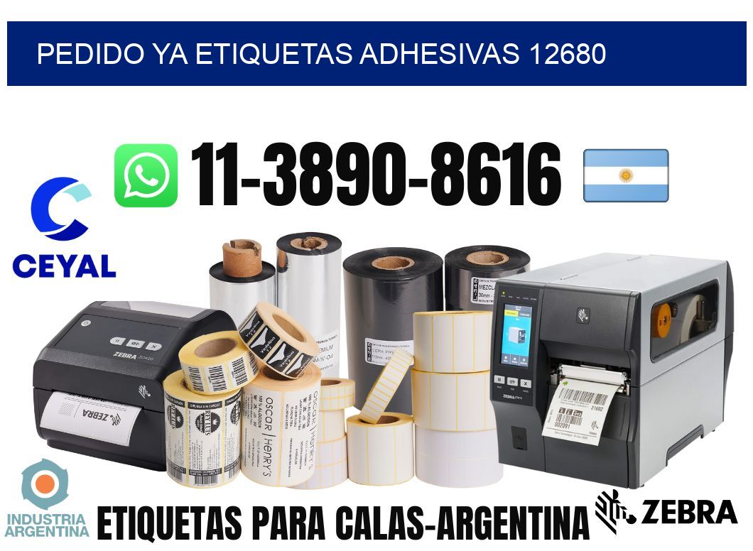 pedido ya etiquetas adhesivas 12680