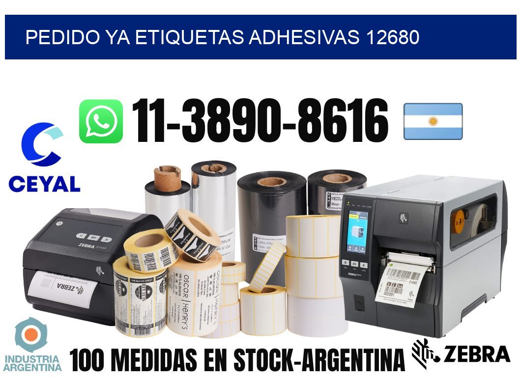 pedido ya etiquetas adhesivas 12680