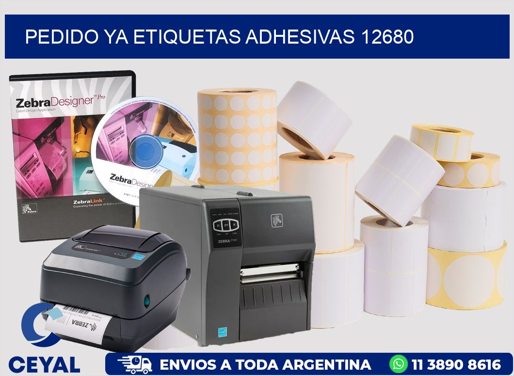 pedido ya etiquetas adhesivas 12680