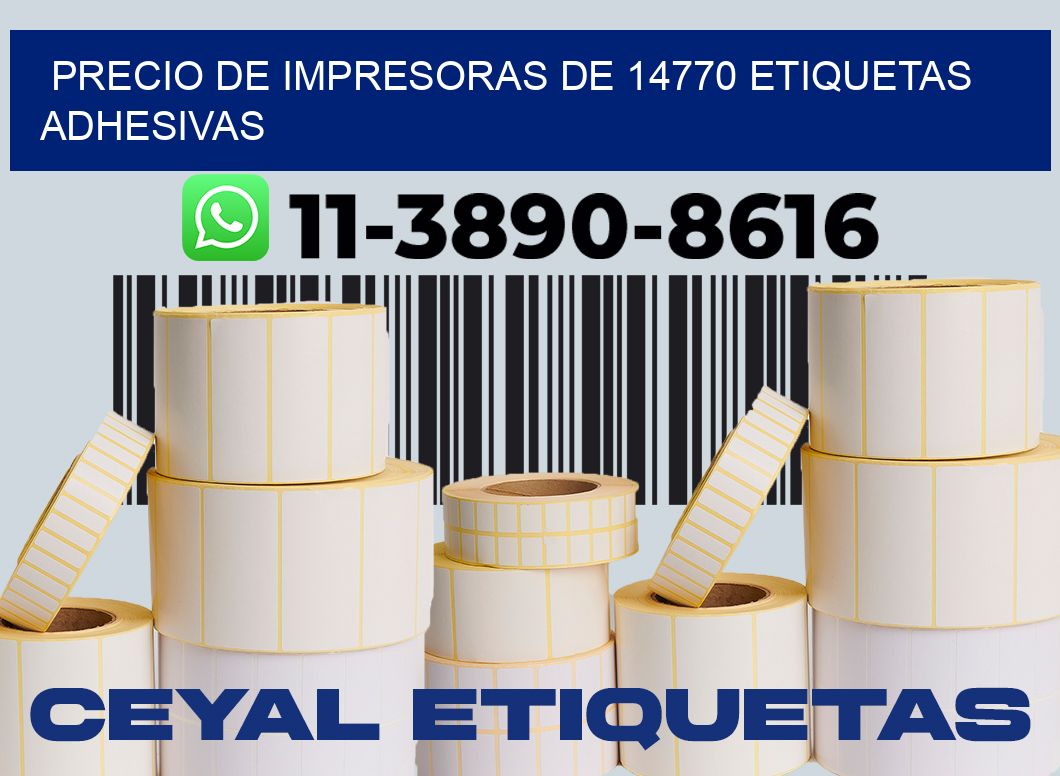 precio de impresoras de 14770 etiquetas adhesivas