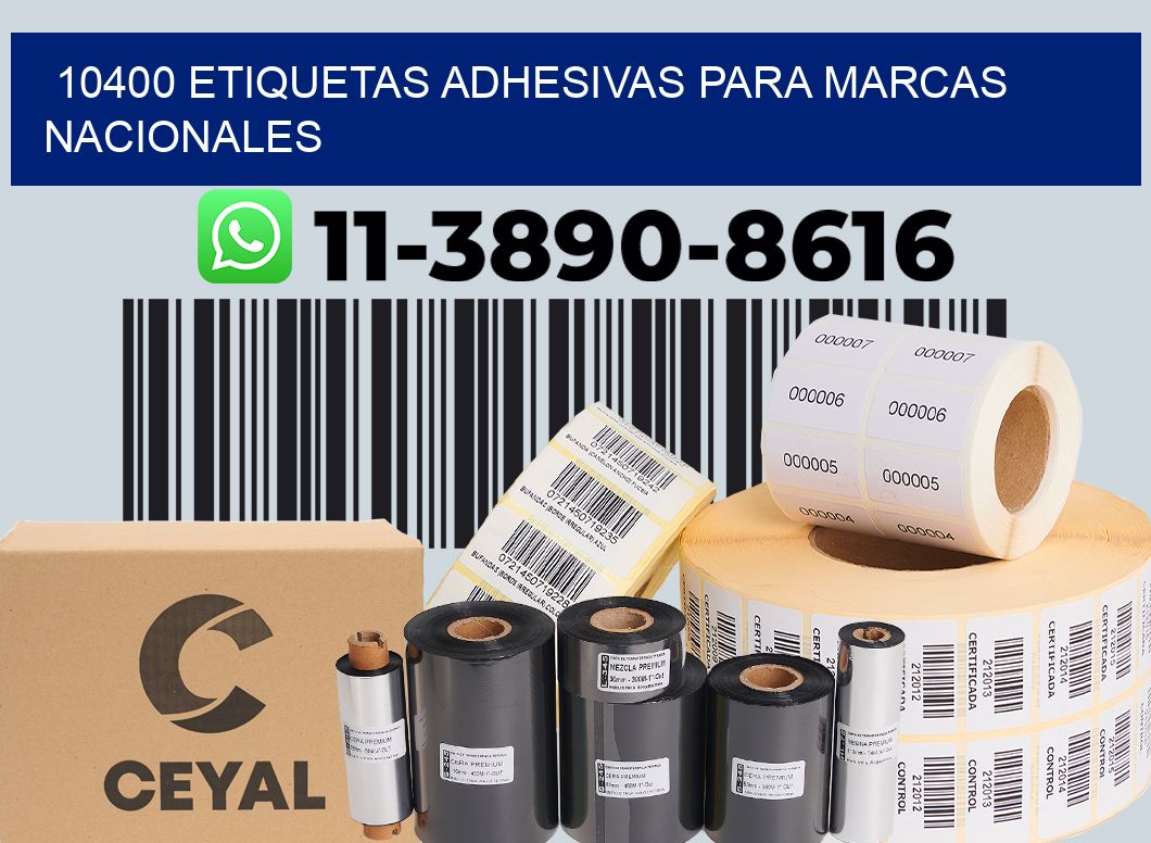 10400 Etiquetas adhesivas para marcas nacionales