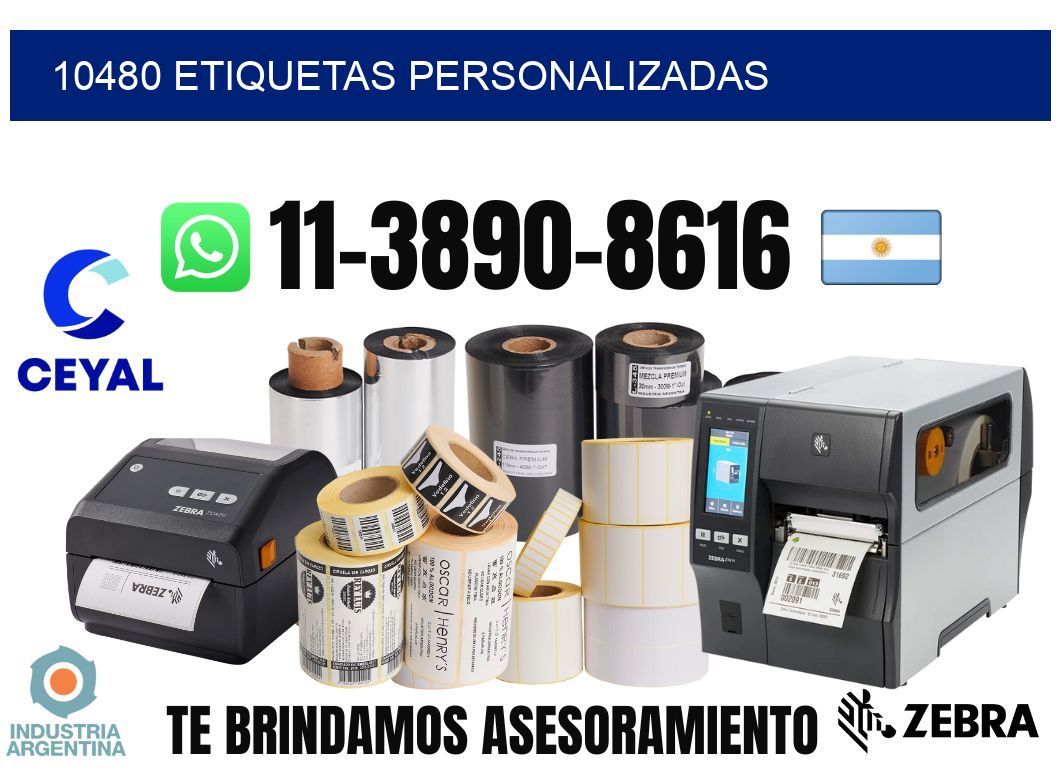 10480 etiquetas personalizadas