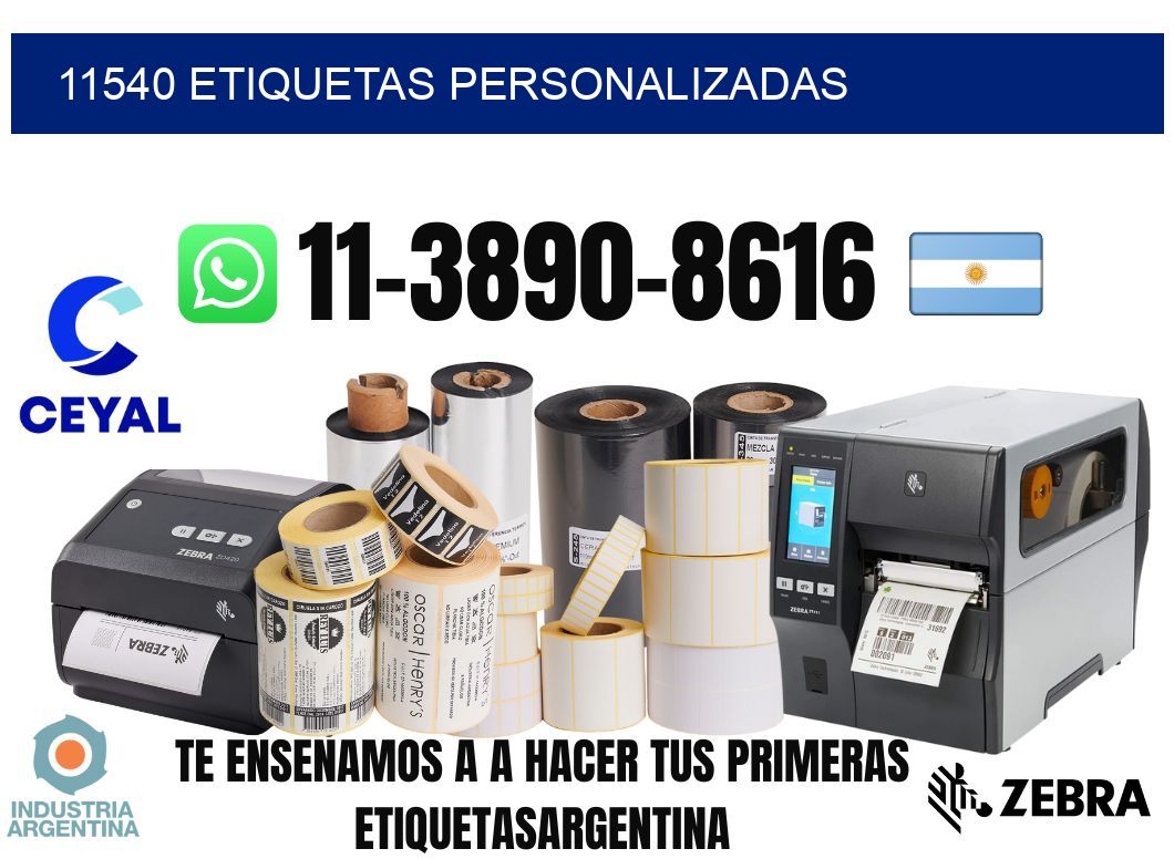 11540 etiquetas personalizadas