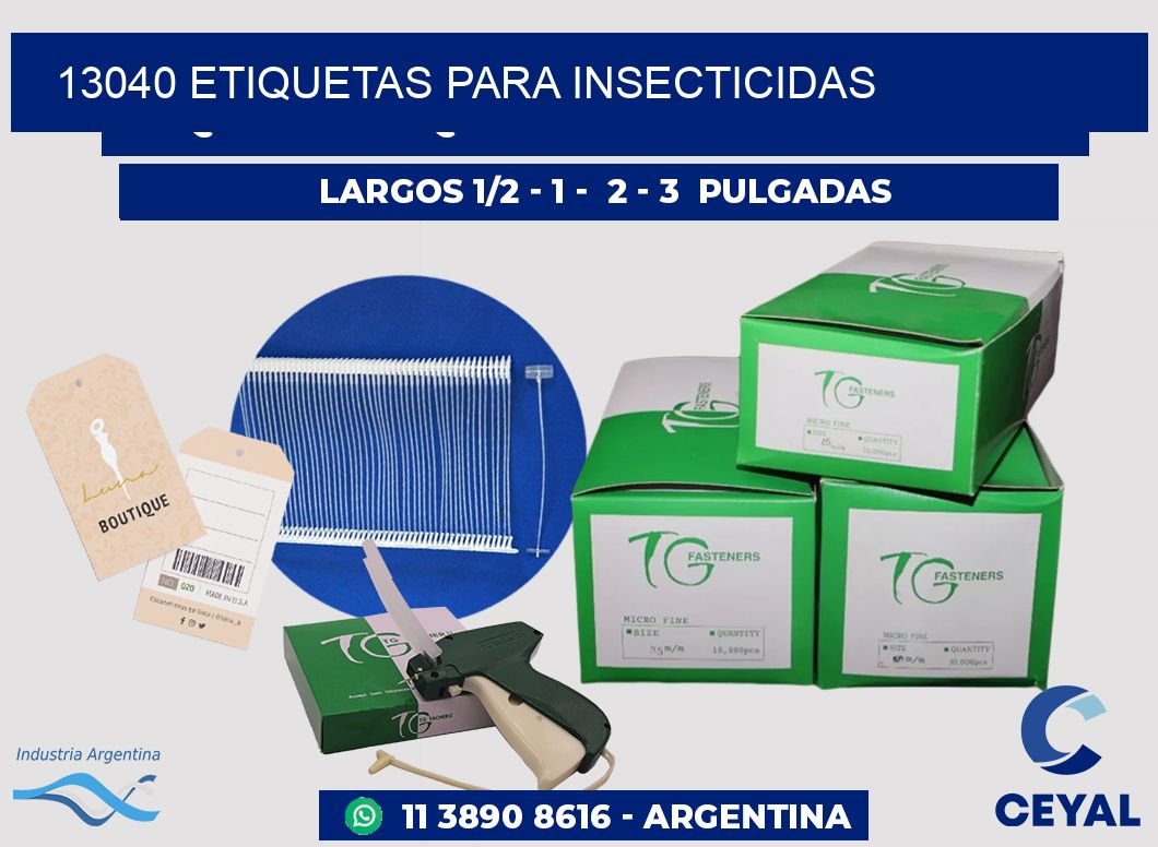 13040 Etiquetas para insecticidas