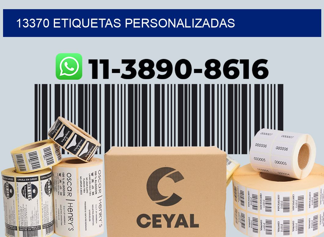 13370 etiquetas personalizadas