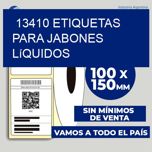 13410 Etiquetas para jabones líquidos