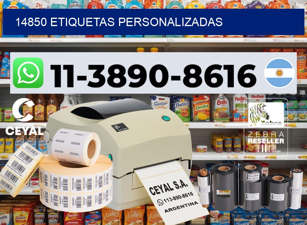 14850 etiquetas personalizadas