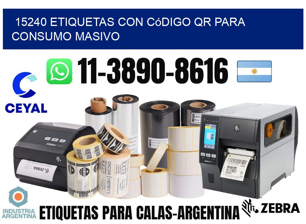 15240 Etiquetas con código QR para consumo masivo