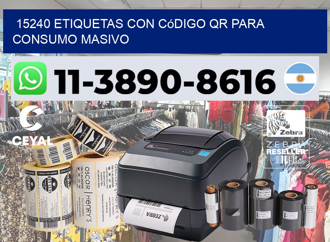 15240 Etiquetas con código QR para consumo masivo