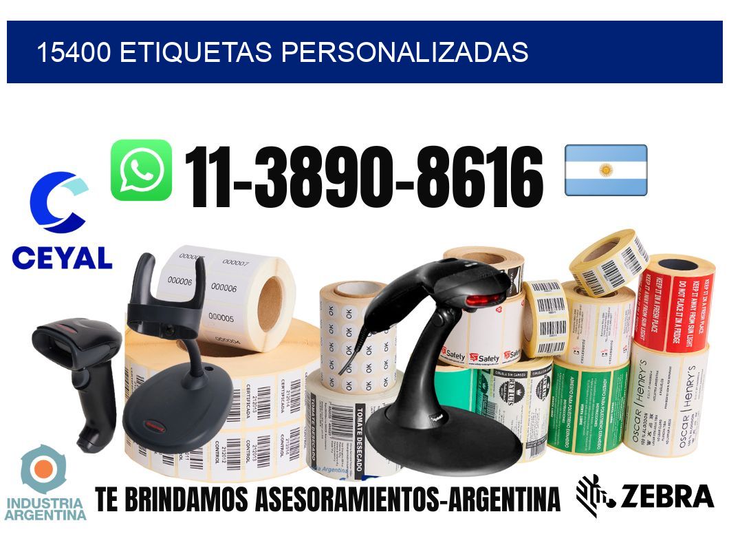 15400 etiquetas personalizadas