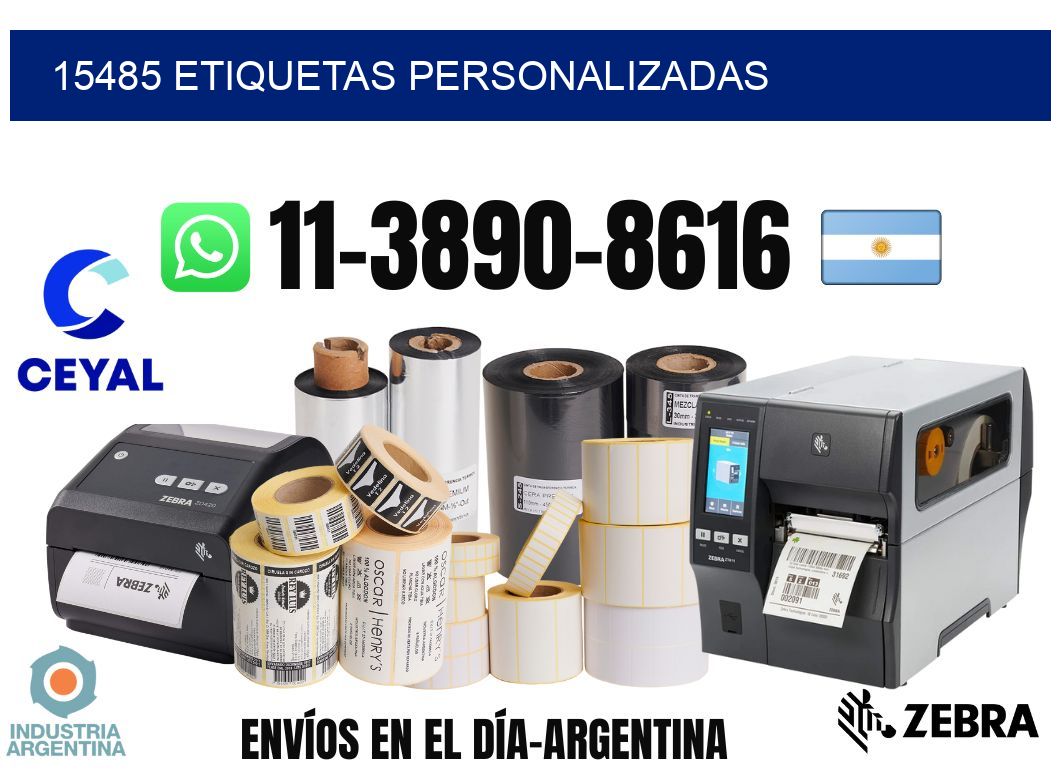 15485 etiquetas personalizadas