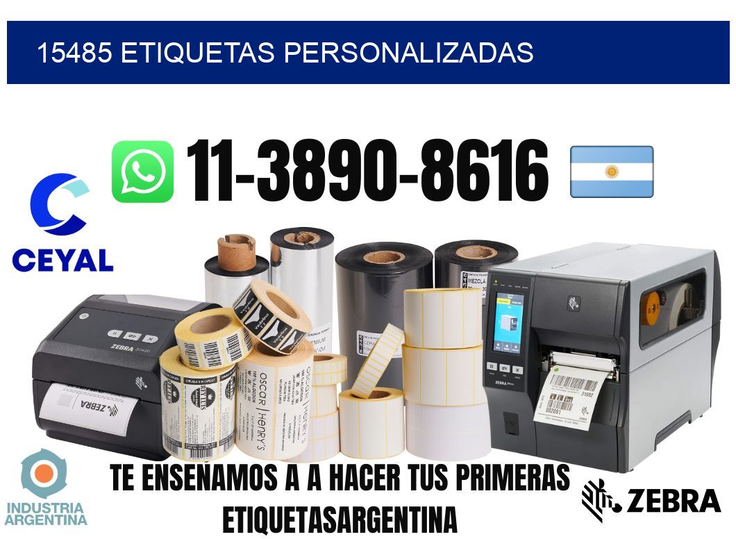 15485 etiquetas personalizadas