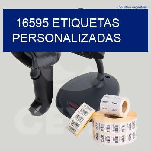 16595 etiquetas personalizadas