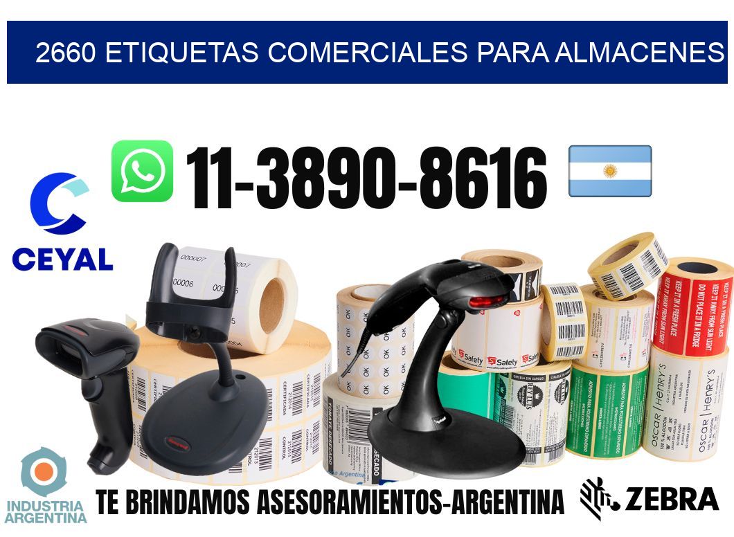 2660 Etiquetas comerciales para almacenes
