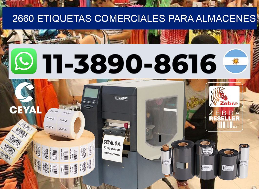 2660 Etiquetas comerciales para almacenes