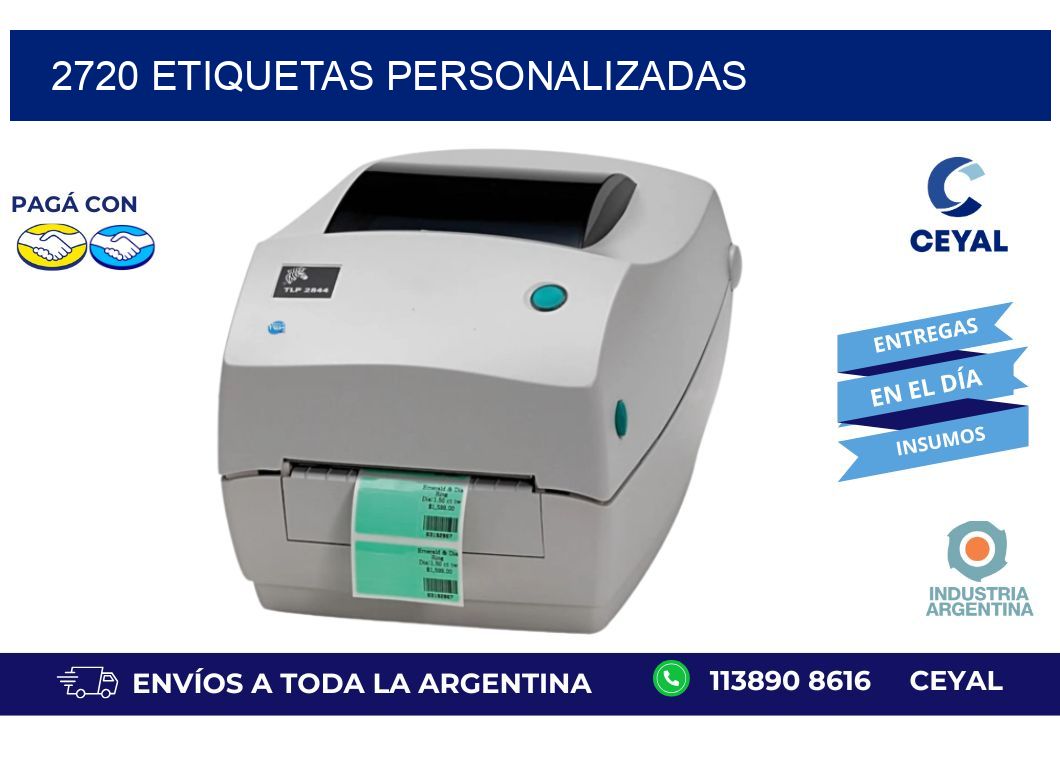 2720 etiquetas personalizadas