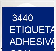 3440 Etiquetas adhesivas con presentación profesional