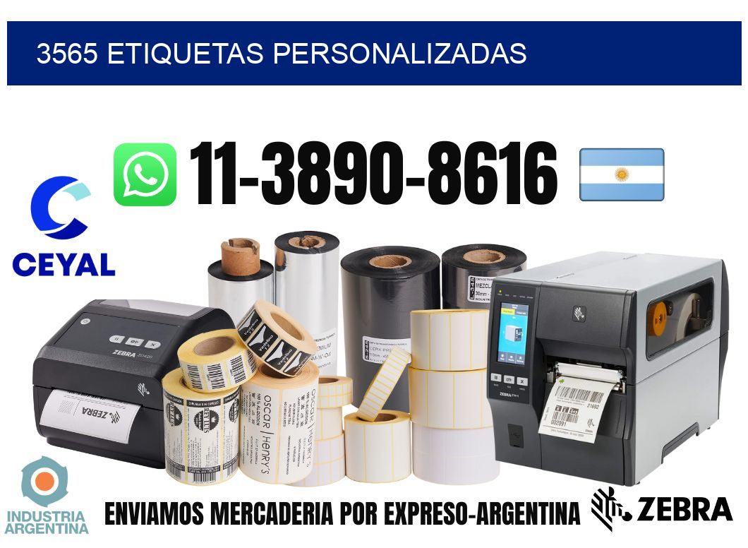 3565 etiquetas personalizadas
