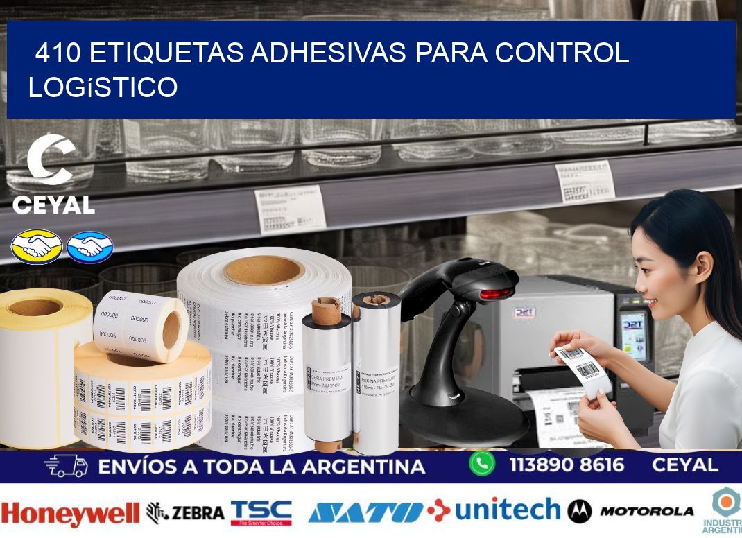 410 Etiquetas adhesivas para control logístico