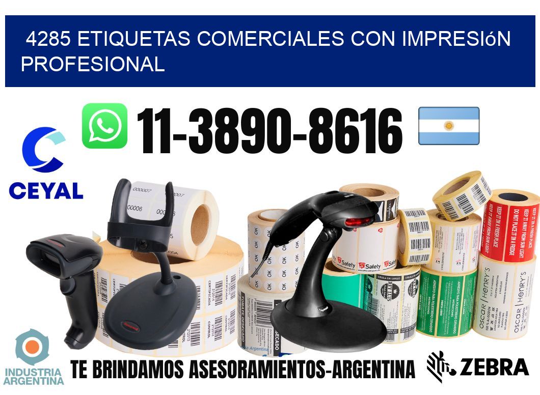 4285 Etiquetas comerciales con impresión profesional