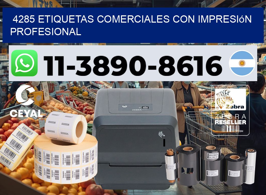 4285 Etiquetas comerciales con impresión profesional