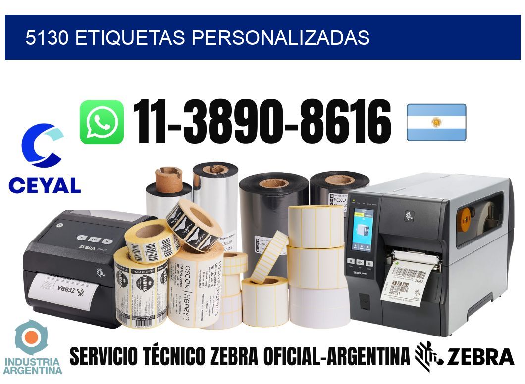 5130 etiquetas personalizadas