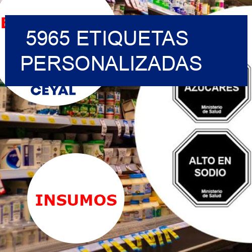 5965 etiquetas personalizadas