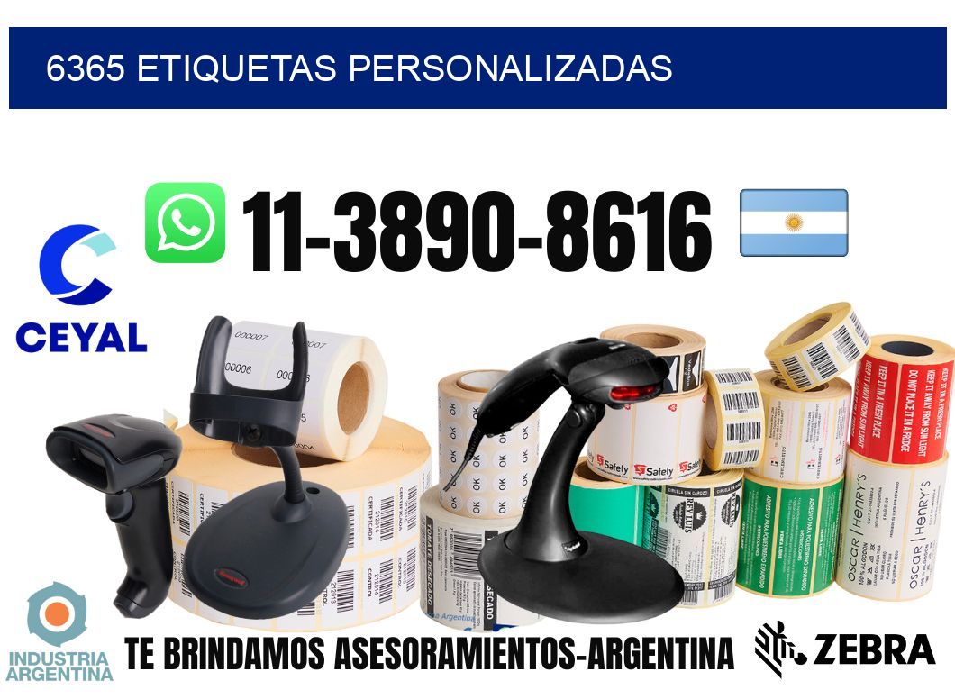 6365 etiquetas personalizadas