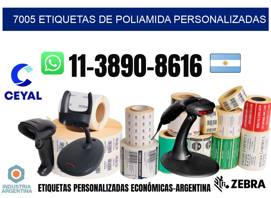 7005 Etiquetas de poliamida personalizadas
