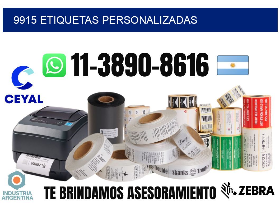9915 etiquetas personalizadas