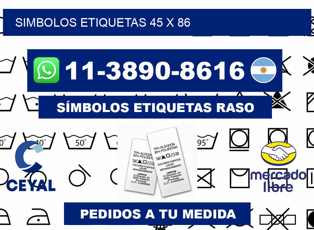 SIMBOLOS ETIQUETAS 45 x 86
