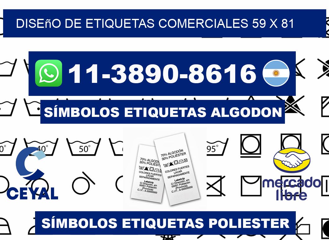 diseño de etiquetas comerciales 59 x 81