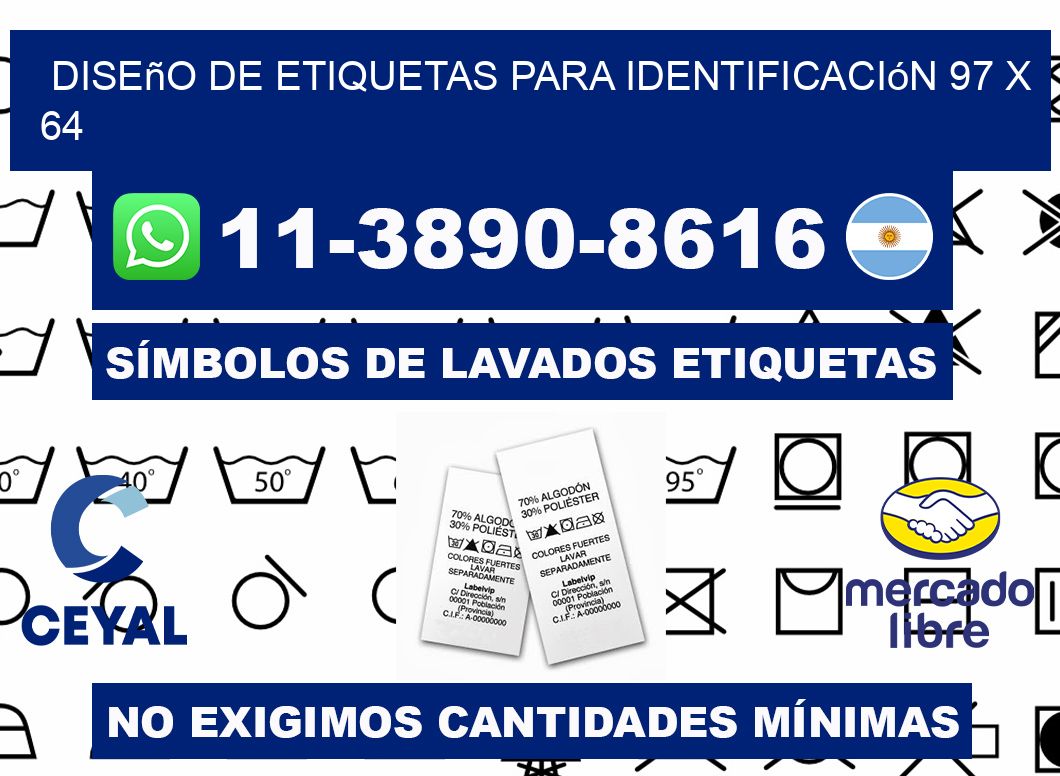 diseño de etiquetas para identificación 97 x 64
