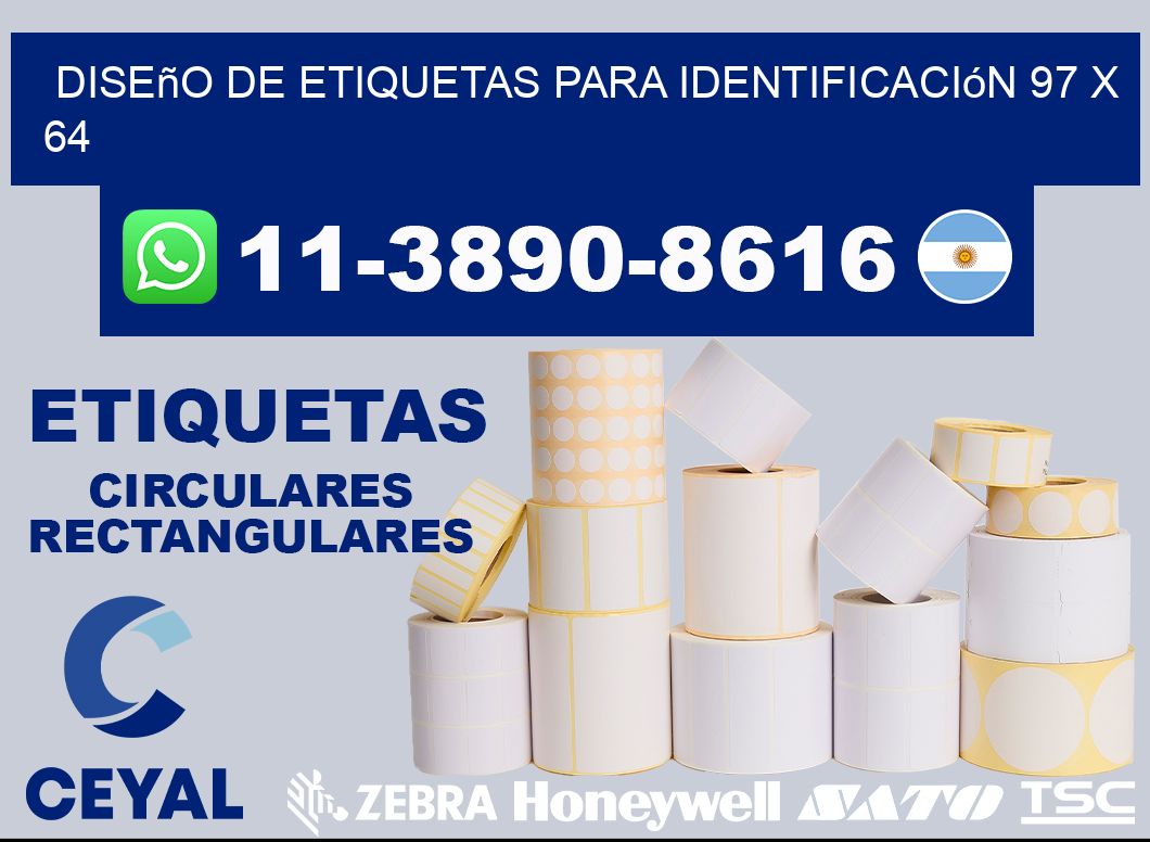 diseño de etiquetas para identificación 97 x 64