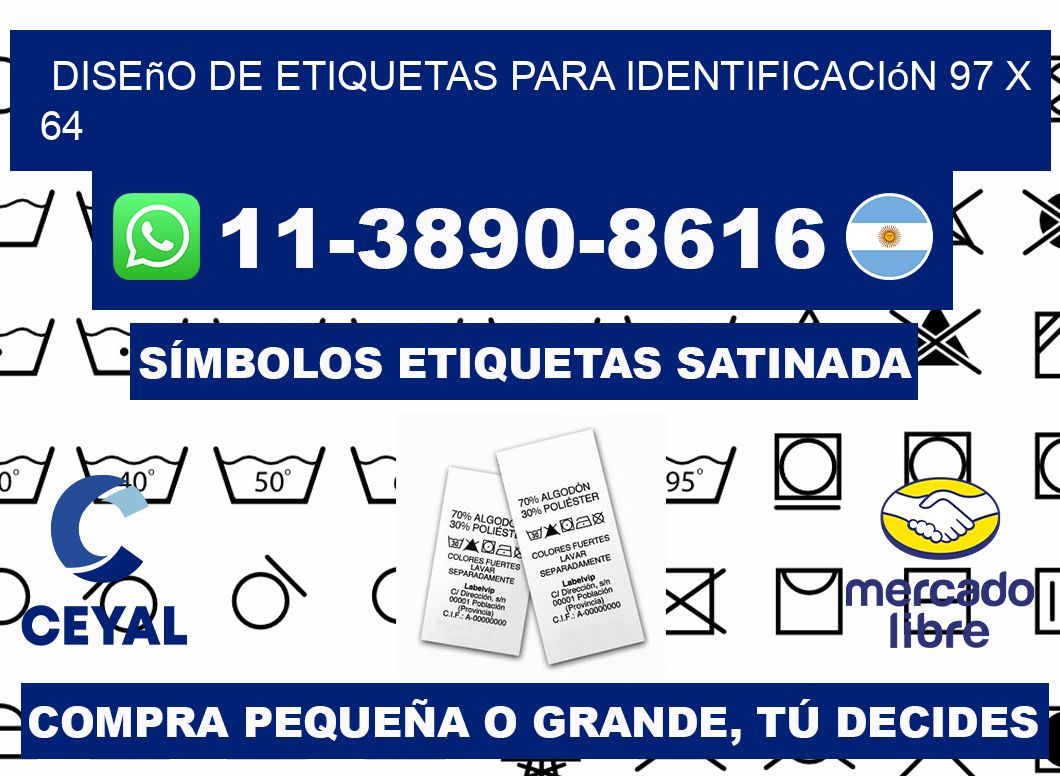 diseño de etiquetas para identificación 97 x 64