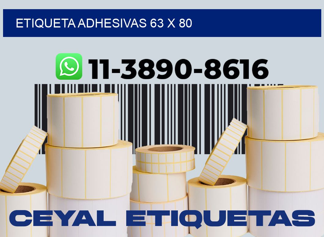 etiqueta adhesivas 63 x 80