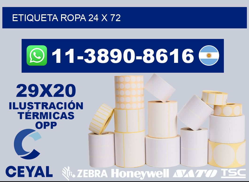 etiqueta ropa 24 x 72