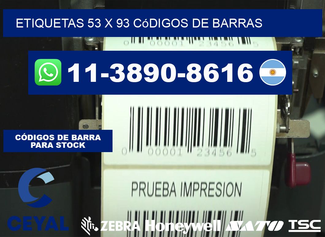 etiquetas 53 x 93 códigos de barras