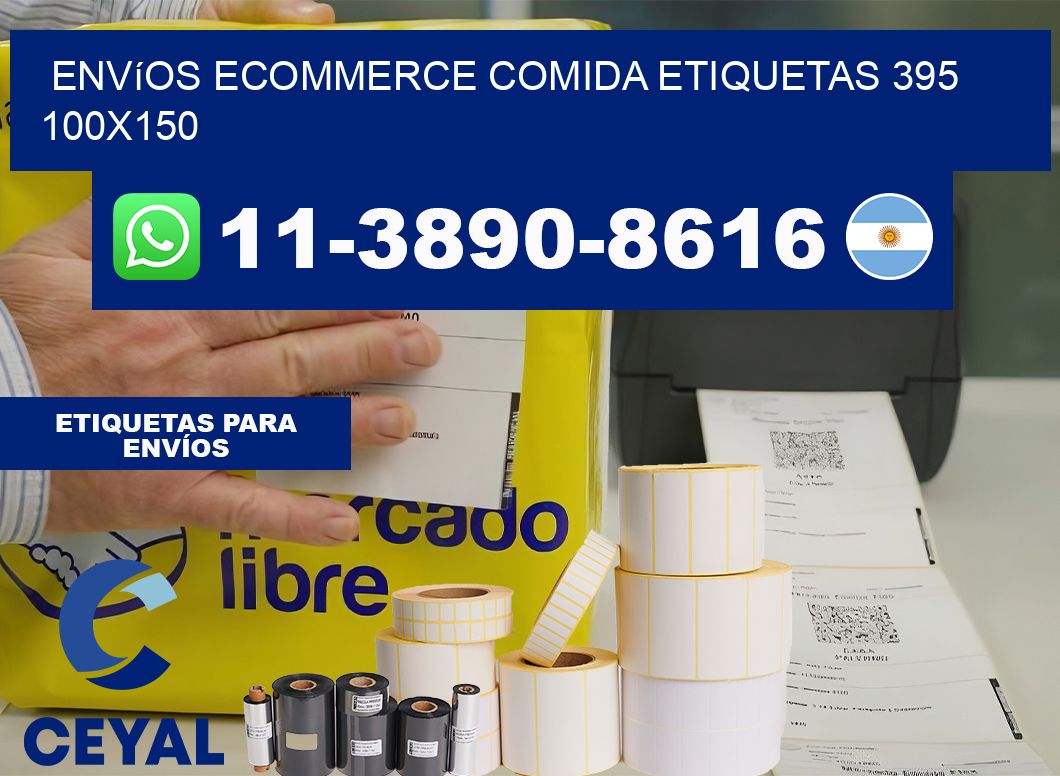 Envíos Ecommerce comida etiquetas 395 100×150