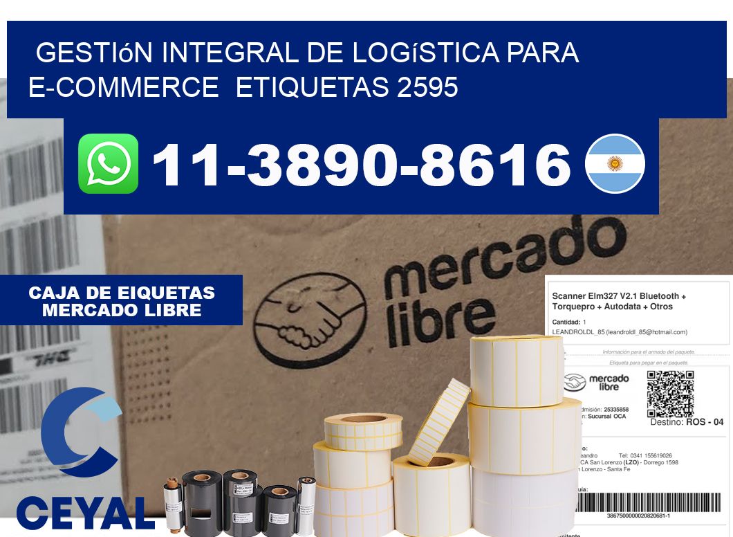 Gestión integral de logística para e-commerce etiquetas 2595