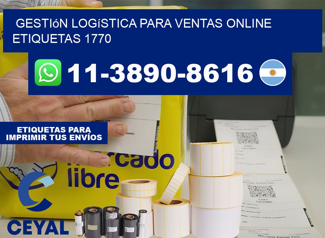 Gestión logística para ventas online  etiquetas 1770
