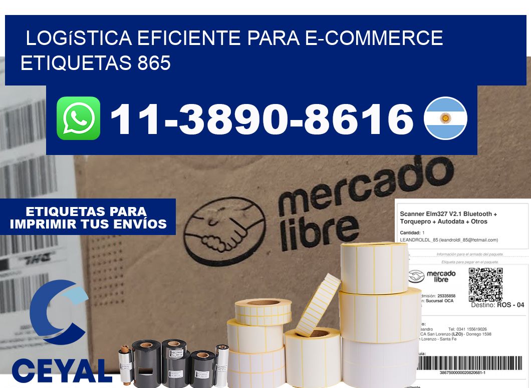Logística eficiente para e-commerce  etiquetas 865