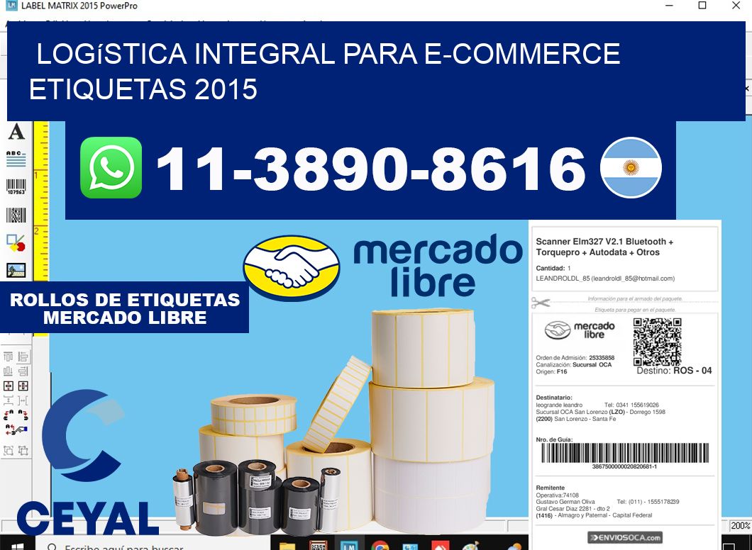 Logística integral para e-commerce etiquetas 2015
