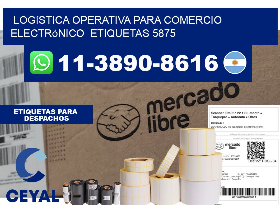 Logística operativa para comercio electrónico  etiquetas 5875