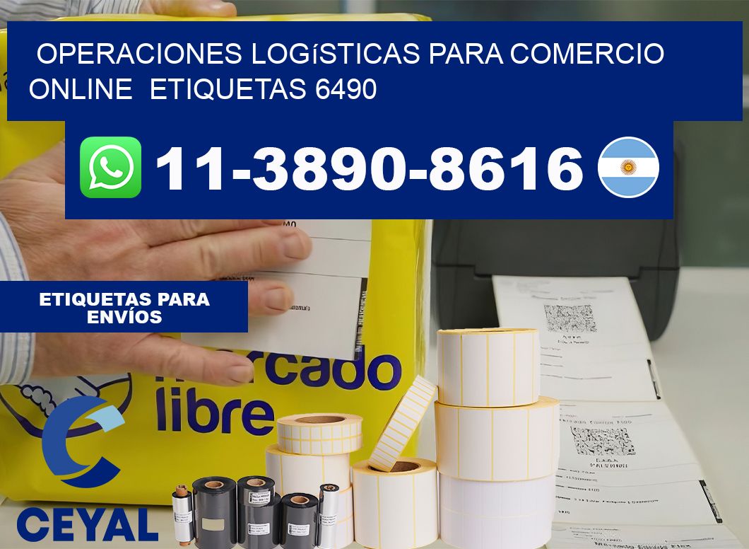 Operaciones logísticas para comercio online  etiquetas 6490