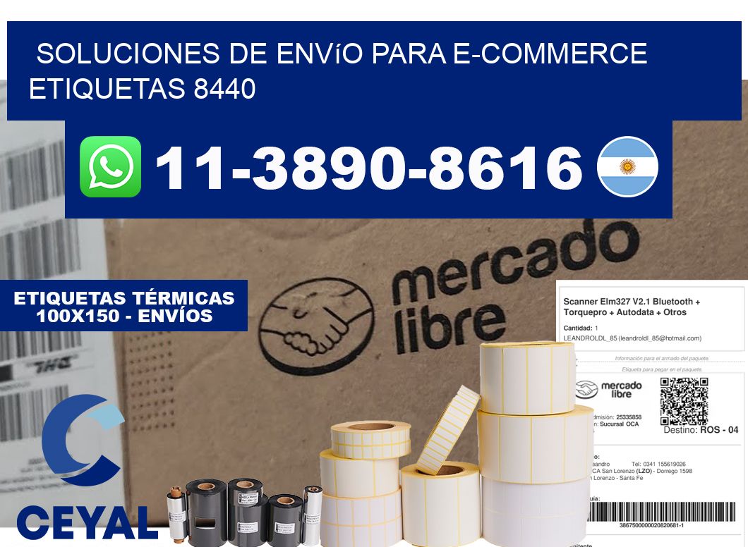 Soluciones de envío para e-commerce  etiquetas 8440