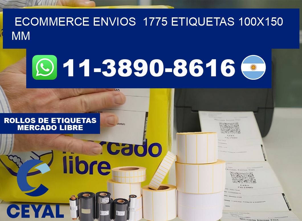 ecommerce envios  1775 etiquetas 100×150 mm