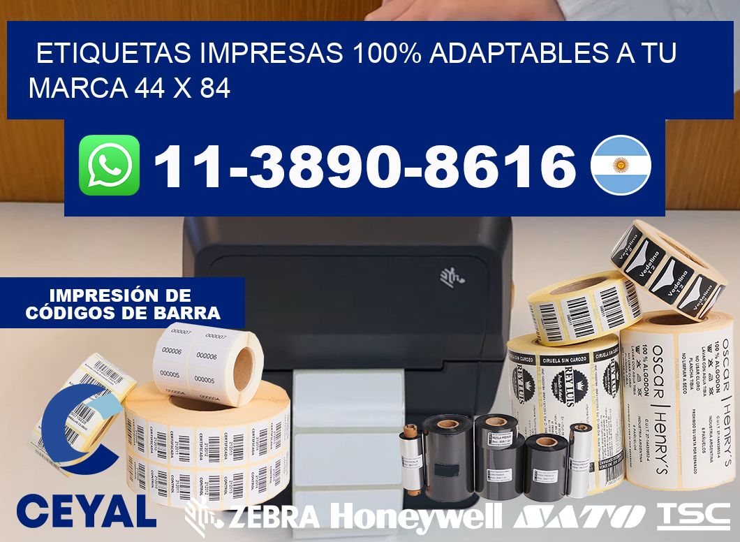 etiquetas impresas 100% adaptables a tu marca 44 x 84
